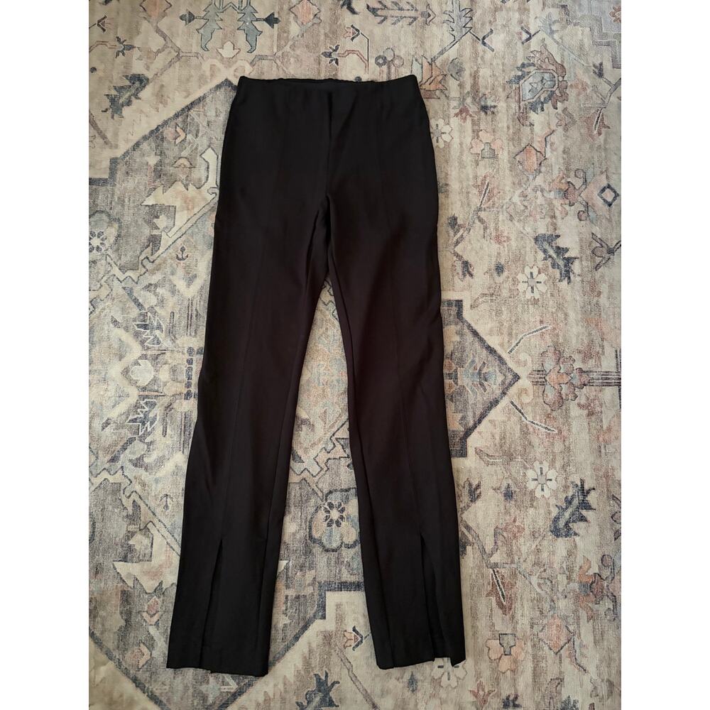 GAP Ponte Split Hem Pants Womens Small Black Stretch Pull On Career Office